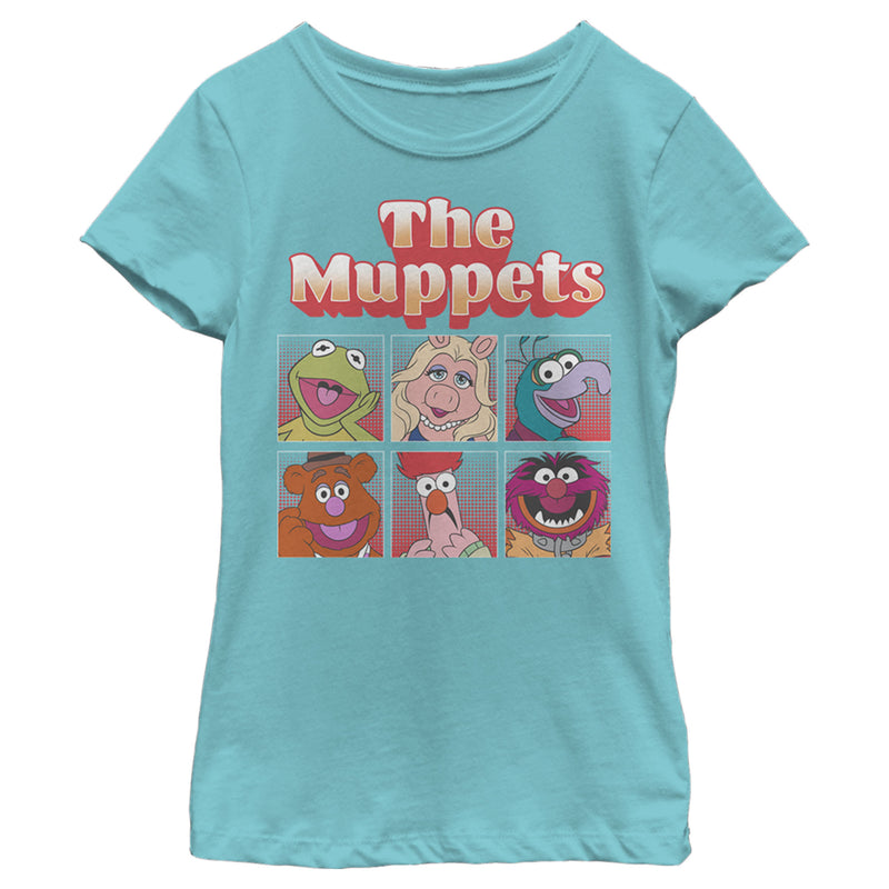 Girl's The Muppets Boxed Characters T-Shirt