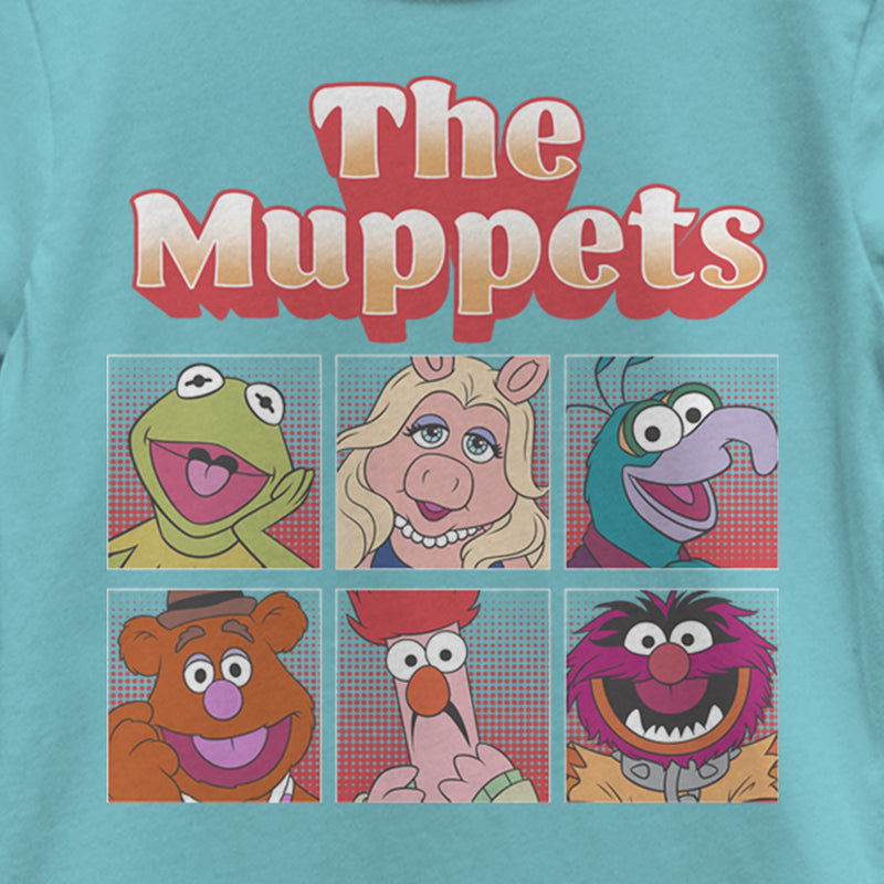 Girl's The Muppets Boxed Characters T-Shirt