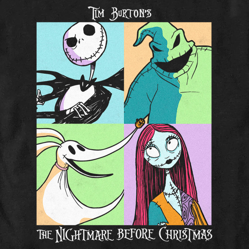 Men's The Nightmare Before Christmas Group Character Portraits T-Shirt