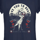 Junior's The Nightmare Before Christmas Valentine's Day Jack and Sally Love You to Death T-Shirt