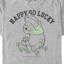 Men's Winnie the Pooh St. Patrick's Day Happy Go Lucky T-Shirt