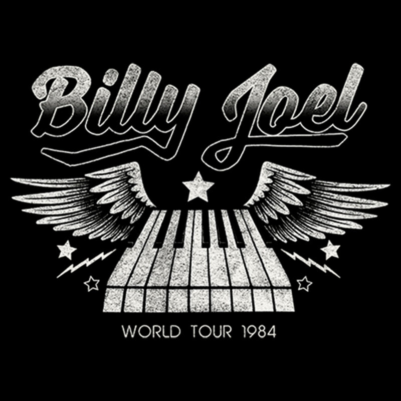 Junior's Billy Joel World Tour 1984 Black and White Sweatshirt