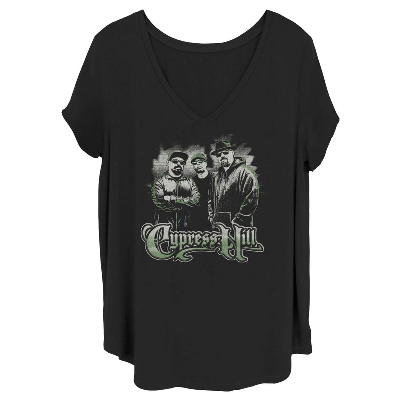 Women's Cypress Hill Distressed Band Pose T-Shirt