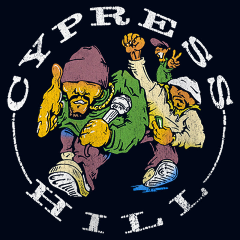 Girl's Cypress Hill 90s Distressed Logo T-Shirt