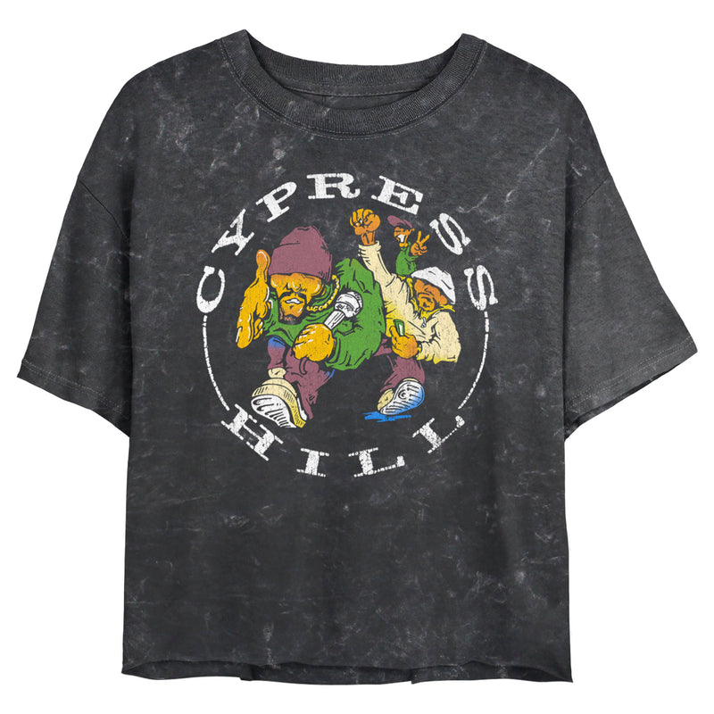 Junior's Cypress Hill 90s Distressed Animated Logo T-Shirt