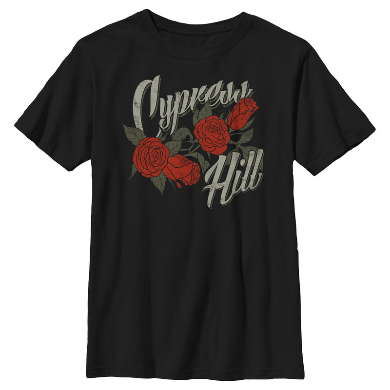 Boy's Cypress Hill Roses Logo T-Shirt