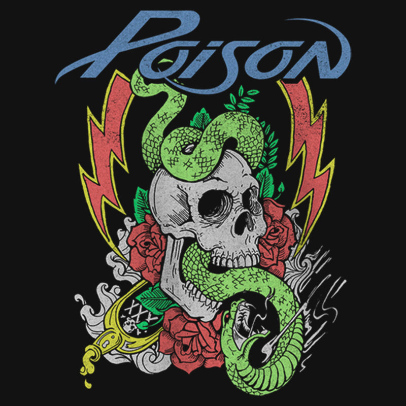 Girl's Poison Skull and Snake T-Shirt