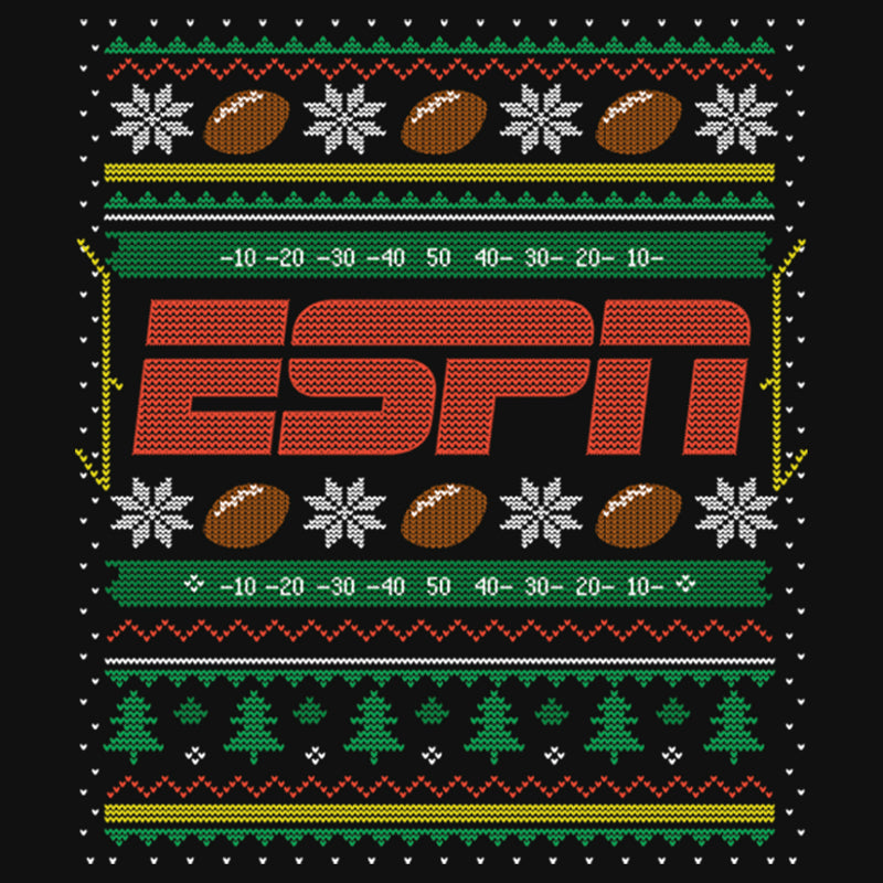 Men's ESPN Football Christmas Sweater Long Sleeve Shirt