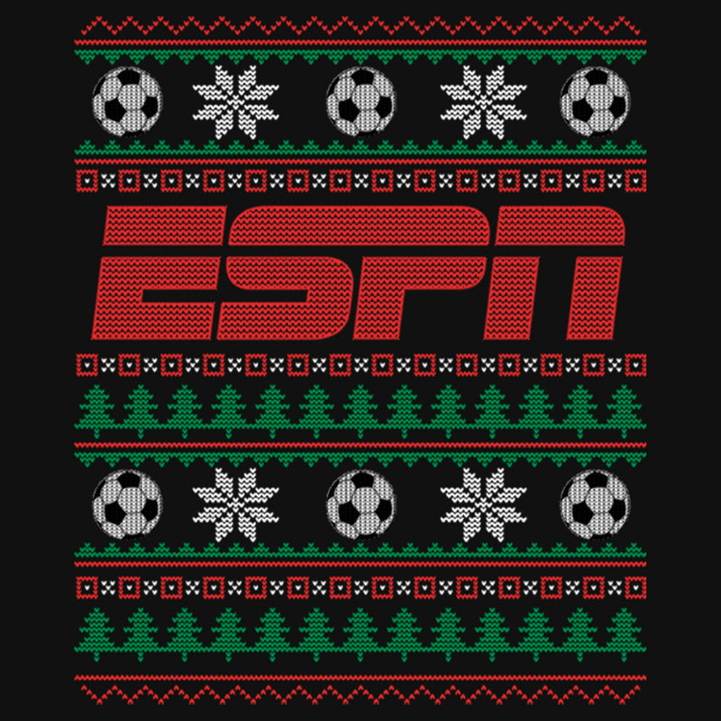 Men's ESPN Soccer Christmas Sweater Long Sleeve Shirt