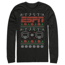 Men's ESPN Basketball Christmas Sweater Long Sleeve Shirt