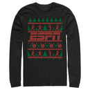 Men's ESPN Baseball Christmas Sweater Long Sleeve Shirt