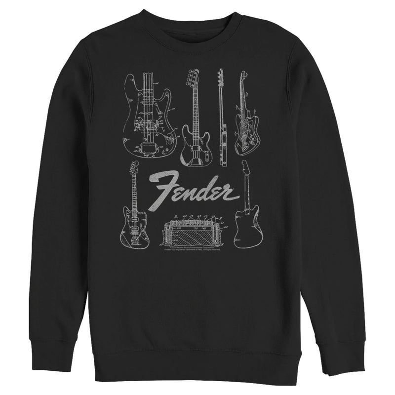 Men's Fender Guitar Chart Sweatshirt