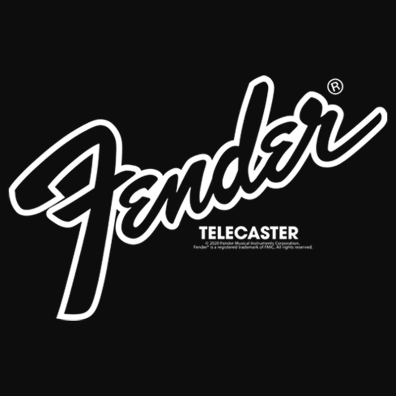 Junior's Fender Telecaster Logo Racerback Tank Top