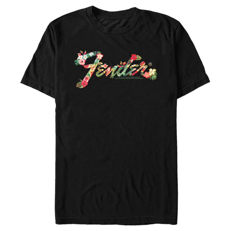 Men's Fender Tropical Floral Logo T-Shirt