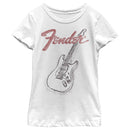 Girl's Fender Guitar Sketch T-Shirt