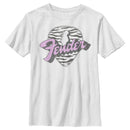 Boy's Fender Tiger Print Guitar Pick Logo T-Shirt