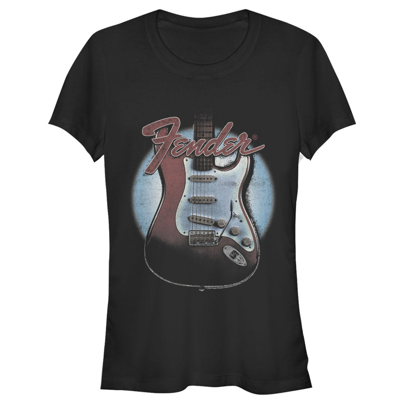 Junior's Fender Guitar Spotlight Logo T-Shirt