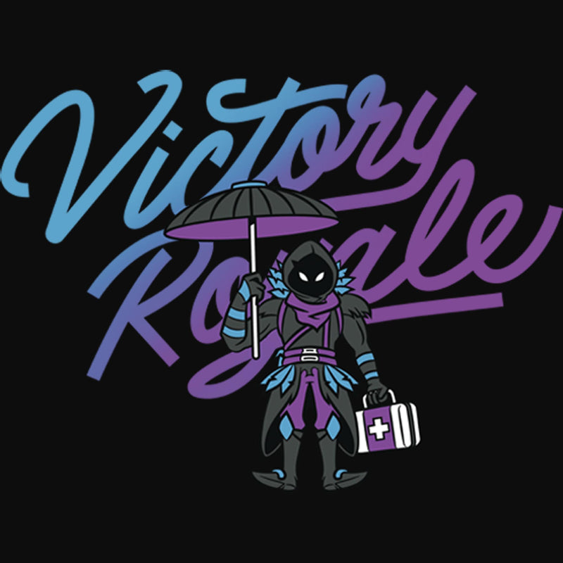 Junior's Fortnite Victory Royale Raven Float On Racerback Tank Top