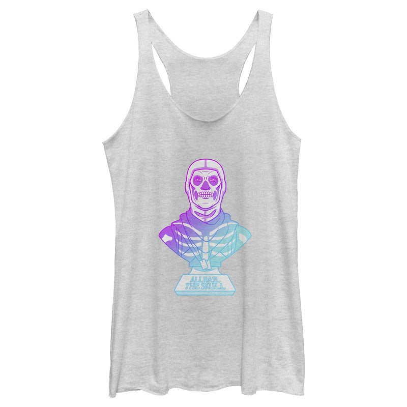 Women's Fortnite Skull Trooper All Hail Glow Racerback Tank Top