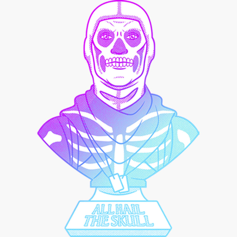 Women's Fortnite Skull Trooper All Hail Glow T-Shirt