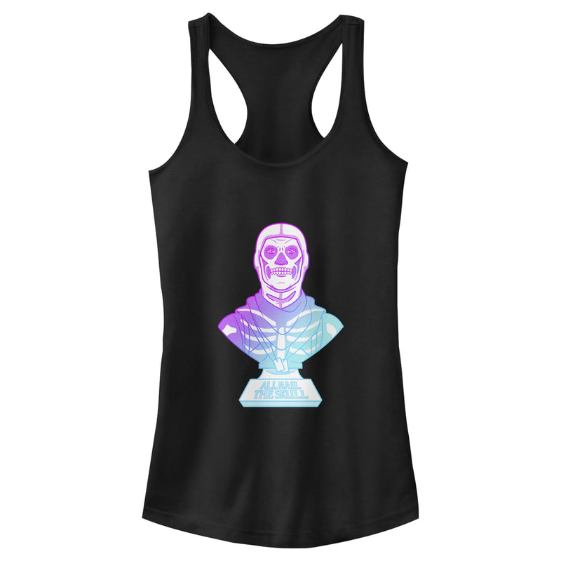 Junior's Fortnite Skull Trooper All Hail Glow Racerback Tank Top