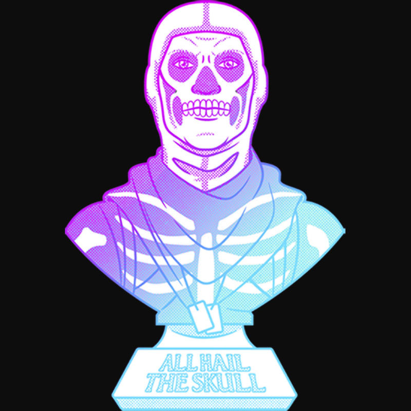 Junior's Fortnite Skull Trooper All Hail Glow Racerback Tank Top