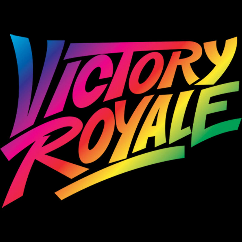 Men's Fortnite Victory Royale Rainbow Logo T-Shirt