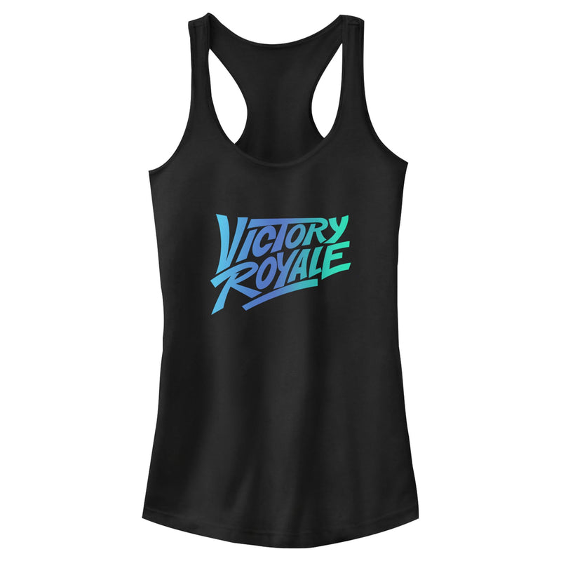 Junior's Fortnite Victory Royale Gradient Logo Racerback Tank Top