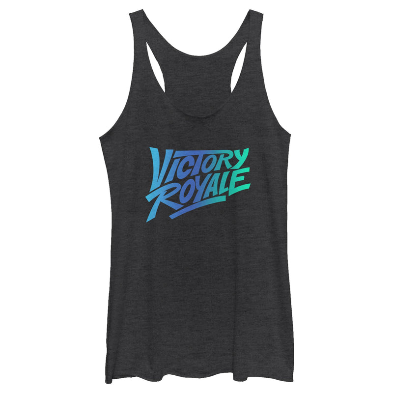 Women's Fortnite Victory Royale Gradient Logo Racerback Tank Top