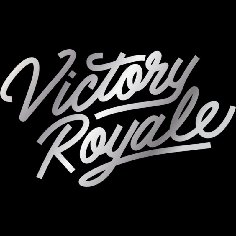 Men's Fortnite Victory Royale Silver Script Logo T-Shirt