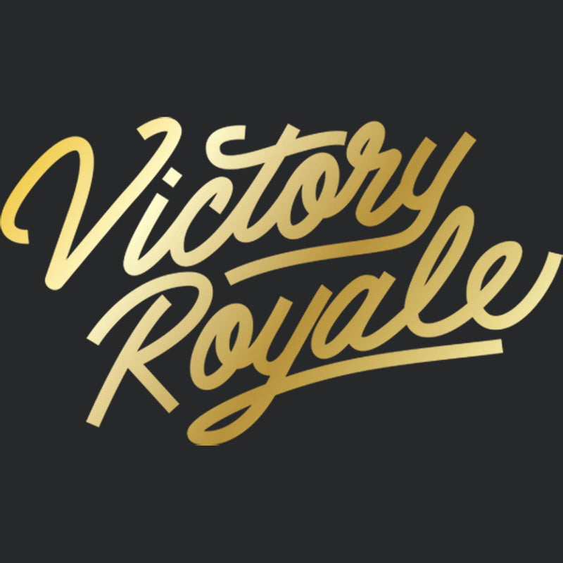 Women's Fortnite Victory Royale Gold Script Racerback Tank Top