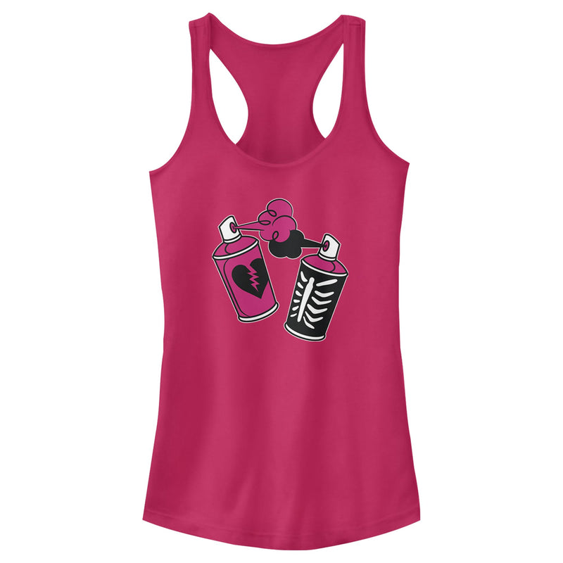 Junior's Fortnite Spray Can Graffiti Racerback Tank Top