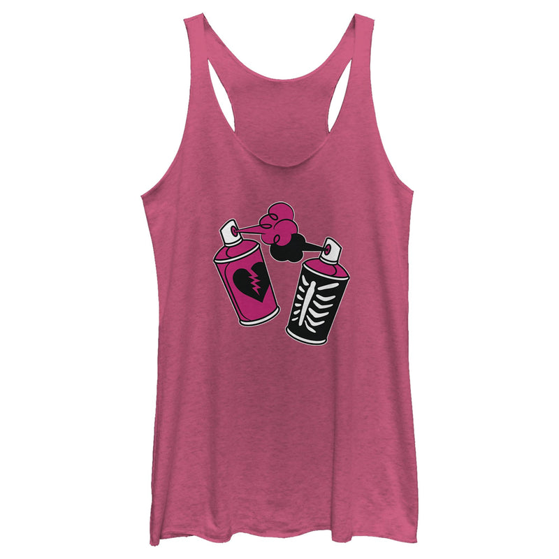 Women's Fortnite Spray Can Graffiti Racerback Tank Top