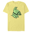 Men's Fortnite Supply Llama Green Glow T-Shirt