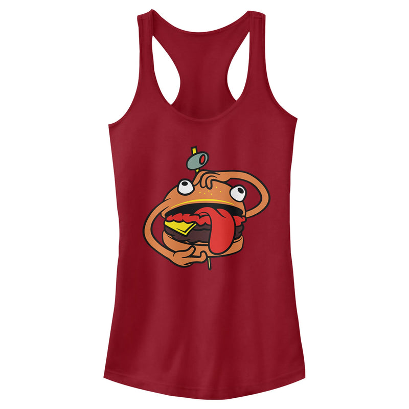 Junior's Fortnite Durr Burger Racerback Tank Top