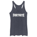 Women's Fortnite Classic White Logo Racerback Tank Top