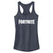 Junior's Fortnite Classic White Logo Racerback Tank Top