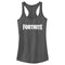 Junior's Fortnite Classic White Logo Racerback Tank Top