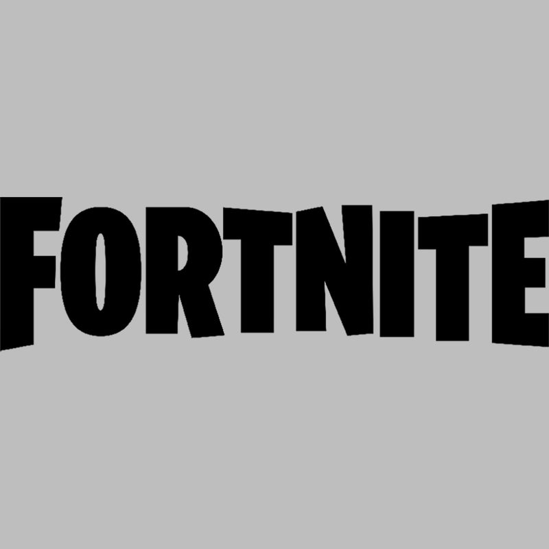 Men's Fortnite Simple Black Logo T-Shirt