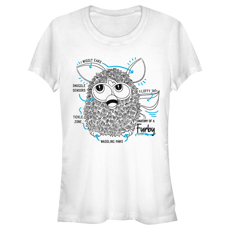 Junior's Furby Anatomy T-Shirt