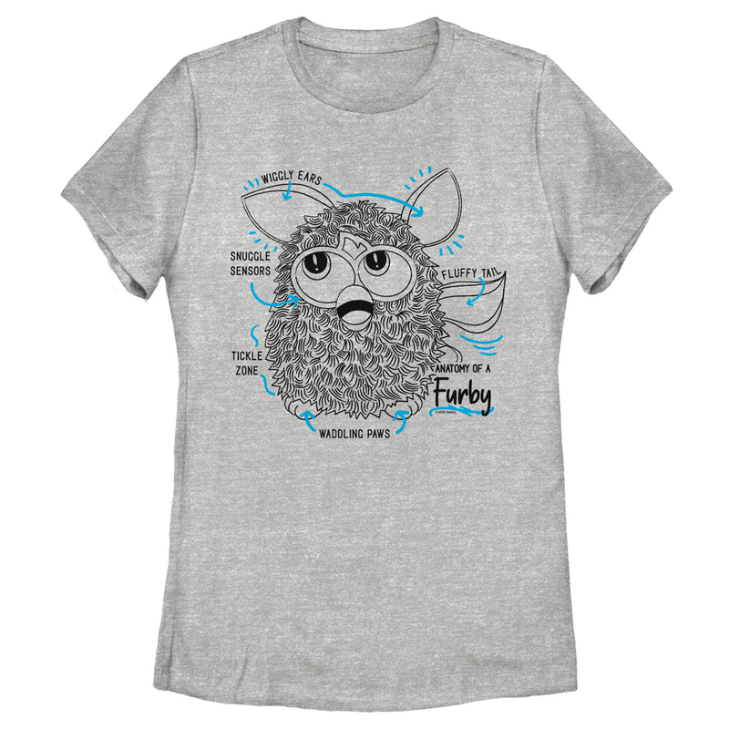 Women's Furby Anatomy T-Shirt