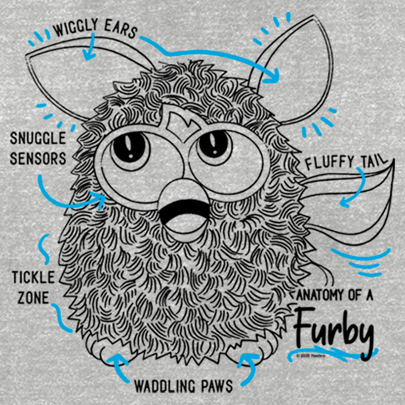 Women's Furby Anatomy T-Shirt