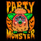 Men's Furby Halloween Party Monster Pull Over Hoodie