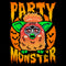 Men's Furby Halloween Party Monster Long Sleeve Shirt