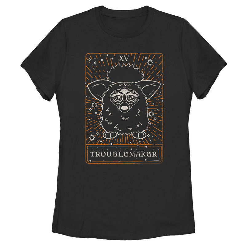 Women's Furby Troublemaker Tarot Card T-Shirt