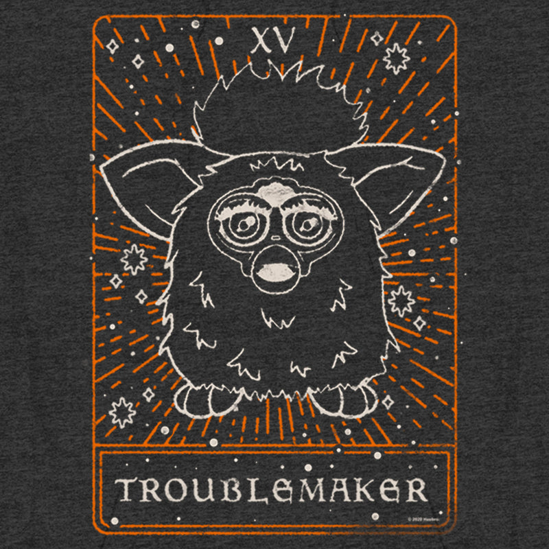 Men's Furby Troublemaker Tarot Card Pull Over Hoodie