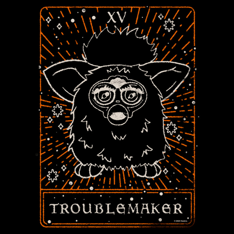 Men's Furby Troublemaker Tarot Card Long Sleeve Shirt