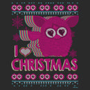 Men's Furby I Heart Christmas Ugly Sweater Print T-Shirt