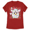 Women's Furby Christmas Lights Ugly Sweater Print T-Shirt