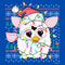 Boy's Furby Christmas Lights Ugly Sweater Print T-Shirt